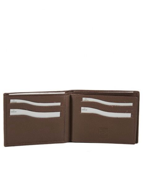 Portefeuille Leder Crinkles Bruin caviar 14086 ander zicht 3